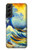 S4005 Oil Color Painting Great Waves Case For Samsung Galaxy S22 Plus