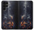 S3972 Burned Acoustic Guitar Graphic Case For Samsung Galaxy S22 Ultra