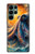 S4003 Oil Color Painting Giant Octopus Case For Samsung Galaxy S22 Ultra