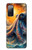 S4003 Oil Color Painting Giant Octopus Case For Samsung Galaxy S20 FE