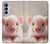 S3979 Cute Baby Pig Case For Samsung Galaxy A15 5G
