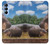 S4031 Baby Hippo Hippopotamus Family Case For Samsung Galaxy A15 5G