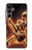 S3984 Fire Skeleton Playing Guitar Case For Samsung Galaxy A16 5G