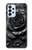 S3969 Black Rose Hard Brush Stroke Case For Samsung Galaxy A23