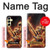 S3984 Fire Skeleton Playing Guitar Case For Samsung Galaxy A25 5G