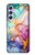 S4001 Multicolored Abstract Lilac Emerald Case For Samsung Galaxy A54 5G