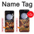 S3984 Fire Skeleton Playing Guitar Case For Samsung Galaxy Z Flip 5