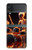 S3985 Fire Skull Drummer Case For Samsung Galaxy Z Flip 3 5G