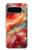 S4012 Red Marble Gold Veins Case For Google Pixel 9 Pro XL