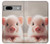 S3979 Cute Baby Pig Case For Google Pixel 7a
