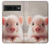 S3979 Cute Baby Pig Case For Google Pixel 7 Pro