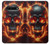 S3986 Fire Skull Case For LG V60 ThinQ 5G