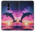 S3980 Dolphin Sunset Milky Way Case For LG G7 ThinQ