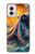 S4003 Oil Color Painting Giant Octopus Case For Motorola Moto G Power 5G (2024)