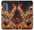 S3984 Fire Skeleton Playing Guitar Case For Motorola Edge (2022)