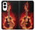 S0415 Fire Guitar Burn Case For Samsung Galaxy S25 Edge