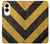 S2231 Yellow and Black Line Hazard Striped Case For Samsung Galaxy S25 Edge