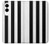 S2297 Black and White Vertical Stripes Case For Samsung Galaxy S25 Edge