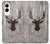 S2505 Reindeer Head Old Wood Texture Graphic Case For Samsung Galaxy S25 Edge