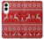 S2835 Christmas Reindeer Knitted Pattern Case For Samsung Galaxy S25 Edge