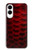 S2879 Red Arowana Fish Scale Case For Samsung Galaxy S25 Edge