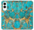 S2906 Aqua Turquoise Stone Case For Samsung Galaxy S25 Edge
