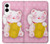 S3025 Pink Maneki Neko Lucky Cat Case For Samsung Galaxy S25 Edge