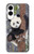 S3793 Cute Baby Panda Snow Painting Case For Samsung Galaxy S25 Edge