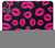 S2933 Pink Lips Kisses on Black Case For Samsung Galaxy XCover7