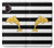 S2882 Black and White Striped Gold Dolphin Case For Samsung Galaxy XCover7 Pro
