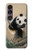 S2210 Panda Fluffy Art Painting Case For Sony Xperia 1 VII