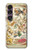S3145 Antique Constellation Star Sky Map Case For Sony Xperia 1 VII