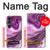S3896 Purple Marble Gold Streaks Case For Sony Xperia 1 VII