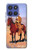 S0772 Cowboy Western Case For Motorola Moto G Stylus 5G (2025,2026), Edge 60 Stylus
