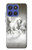 S0933 White Horses Case For Motorola Moto G Stylus 5G (2025,2026), Edge 60 Stylus