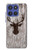 S2505 Reindeer Head Old Wood Texture Graphic Case For Motorola Moto G Stylus 5G (2025), Edge 60 Stylus