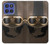 S2645 Vintage Brown Goggles Motorcycle Helmet Case For Motorola Moto G Stylus 5G (2025,2026), Edge 60 Stylus
