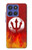 S2803 Fire Red Devil Spear Symbol Case For Motorola Moto G Stylus 5G (2025,2026), Edge 60 Stylus