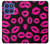 S2933 Pink Lips Kisses on Black Case For Motorola Moto G Stylus 5G (2025,2026), Edge 60 Stylus