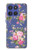 S3265 Vintage Flower Pattern Case For Motorola Moto G Stylus 5G (2025,2026), Edge 60 Stylus