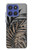 S3692 Gray Black Palm Leaves Case For Motorola Moto G Stylus 5G (2025,2026), Edge 60 Stylus
