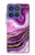 S3896 Purple Marble Gold Streaks Case For Motorola Moto G Stylus 5G (2025,2026), Edge 60 Stylus