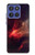 S3897 Red Nebula Space Case For Motorola Moto G Stylus 5G (2025,2026), Edge 60 Stylus