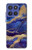 S3906 Navy Blue Purple Marble Case For Motorola Moto G Stylus 5G (2025,2026), Edge 60 Stylus