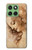 S1045 Leonardo da Vinci Woman's Head Case For Motorola Edge 60