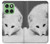S2569 White Arctic Fox Case For Motorola Edge 60