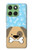 S2669 Cute Dog Paws Bones Cartoon Case For Motorola Edge 60