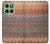 S3752 Zigzag Fabric Pattern Graphic Printed Case For Motorola Edge 60