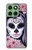 S3821 Sugar Skull Steam Punk Girl Gothic Case For Motorola Edge 60