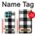 S2842 Black and White Buffalo Check Pattern Case For Motorola Edge 60 Fusion